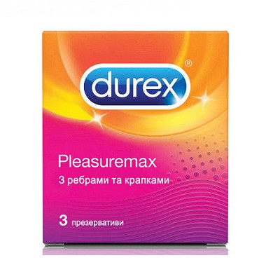 Презервативы DUREX №3 Pleasuremax (с ребрами и пупырышками) Производитель: Тайланд Reckitt Benckiser Healthcare Manufacturing (Thailand) Ltd